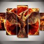 Hunger Games Movie Framed 5pc Oil Painting Wall Decor room art