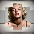 Marilyn Monroe Hollywood Movie star Legend Framed 5pc Oil Painting Wall Decor