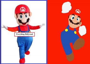 Super Mario Character Mascot Adult Costume SALE PRICED