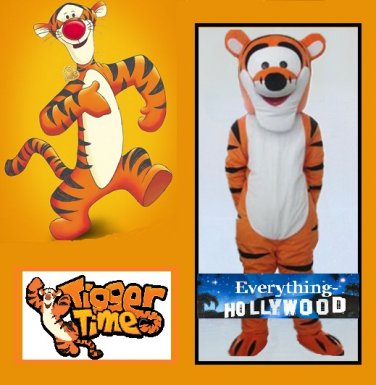 Tigger-like Character Adult Mascot Costume