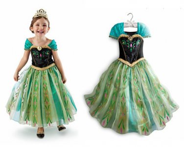 Anna Frozen Princess Character Dress CHILD MULTIPLE SIZES