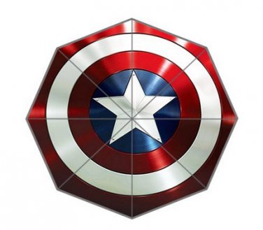 Captain America Hollywood Designs 3 fold Umbrella -