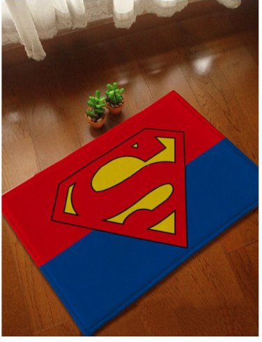Superman Accent Bedroom Carpet, Bath or Door Mat -NEW