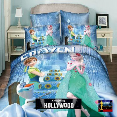 Frozen Elsa Anna Olaf Design Bedding Cover Set 2 - Full Size
