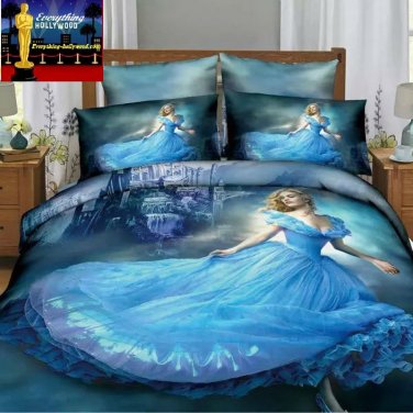 Cinderella 3D Design Bedding Cover Set NEW - Twin Size