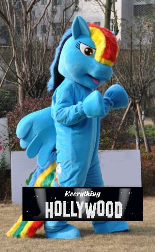 Rainbow Dash Mascot Costume My Little Pony Cartoon Character