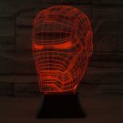 Iron Man 3D LED Light Lamp Tabletop SuperHero Decor 7 Colors -NEW