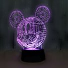 Mickey Mouse 3D LED Light Lamp Tabletop Decor 7 Colors -NEW