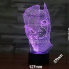 Batman and the Joker Split Face 3D LED Light Lamp Tabletop SuperHero Decor 7 Colors -NEW