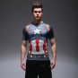 New Captain America Marvel Tight Fit SuperHero Shirt Promo Sale