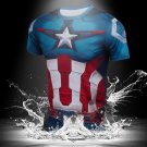 Captain America Marvel Tight Fit SuperHero Shirt New Design-SALE