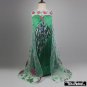 Elsa  Frozen Princess Character Green Costume Dress CHILD 3T, 4T,5, 7, 9 NEW2