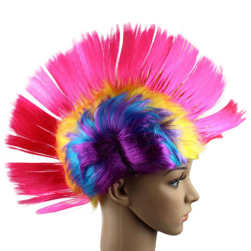 Hollywood Punk Mohawk Wig Adult Costume Accessory New