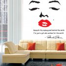 Marilyn Monroe Icon Face Wall Decal -$1 SHIPPING SALE PRICED