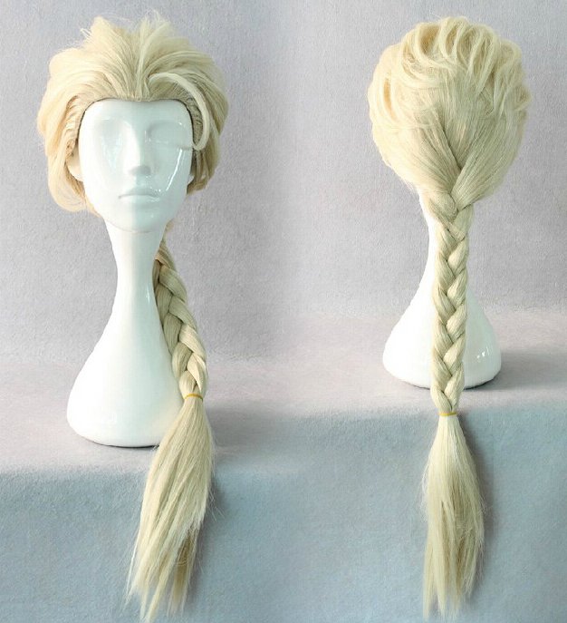 elsa frozen hair wig