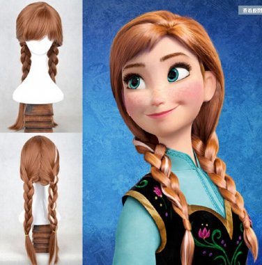 Anna Frozen Character Wig Adult Size Costume Accessory
