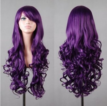 Hollywood Wig Purple Adult Costume Accessory Halloween Wig Cosplay