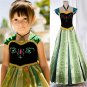 Anna Frozen Princess Character Frozen Deluxe Dress costume CHILD 2T,3T, 4T, 5-12 SALE NOW