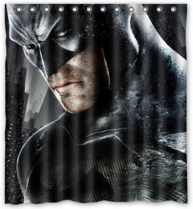 BATMAN Dark Knight Superhero Design Shower Curtain