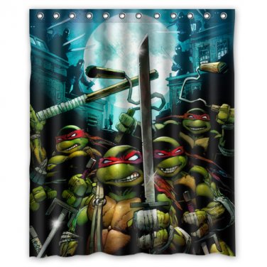 TMNT Teenage Mutant Ninja Turtles Design Shower Curtain 2 Size options