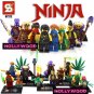 Ninja 8pc Mini Figures Building Blocks Minifigures Block Build Set