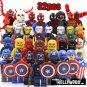 Superhero DC Marvel 32pc Mini Figures Building Blocks Minifigures  Set 2 Captain America Flash