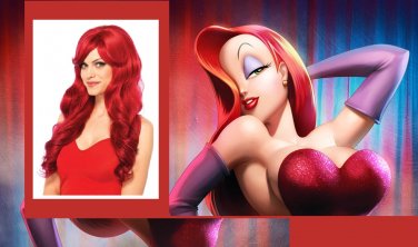 Jessica Rabbit Red Wig With Waves Adult Halloween Costume Accessory New STILL AVAILABLE