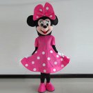 Minnie Mouse Mascot Costume Disney Pink Dress Character