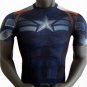 Captain America Marvel Compressed Fit SuperHero T Shirt