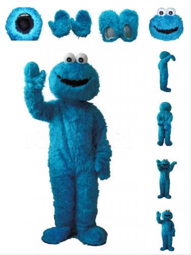 Cookie Monster Mascot Character Adult Costume