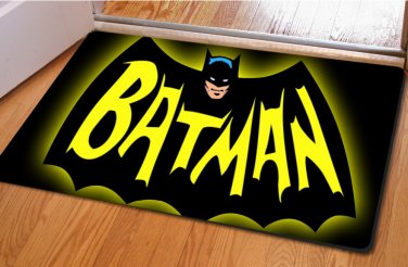 Batman Accent Bedroom Carpet, Bath or Door Mat -NEW
