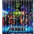 Avengers All Shower Curtain Anime Cartoon Marvel Hollywood Design