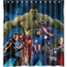 Avengers Team Shower Curtain Anime Cartoon Marvel Hollywood Design Captain America Ironman Thor Hulk