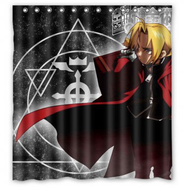 Fullmetal Alchemist Shower Curtain Anime Cartoon Hollywood Designs