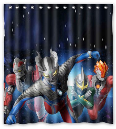 Ultraman Shower Curtain Anime Cartoon Hollywood Designs