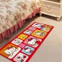Hello Kitty Character Squares Accent Carpet Rugs 17x47in for Bedroom Living Room Green