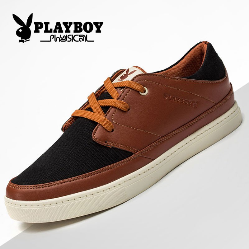 Playboy Casual Lace Up Mens Casual Shoes 3 Colors