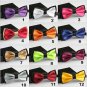 Solid Color Butterfly Bowties Multi Color Selection - 12 Colors