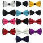 Solid Double Color Butterfly Bowties Multi Color Selection - 13 Colors