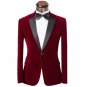 Mens Red Tuxedo Luxury Design Attire Coat and Pants -XS to 6xl