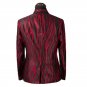 Mens Red and Black Tuxedo Suit Luxury Zebra Design Attire Coat and Pants -XS to 6xl Sale Ends SOON