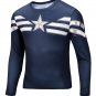 Captain America Avenger Compressed Superhero Long Sleeve Shirt Marvel Small to 6XL SALE $15