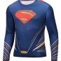 Superman Compressed Superhero Long Sleeve Shirt Marvel Small to 6XL SALE $15