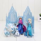 Disney Frozen Anna Elsa Figure and Palace play set 6 piece Action Figure Model Toy Gift