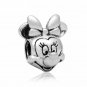 Minnie Mouse Head Silver Pendant Charm for Pandora Bracelet $1 Shipping