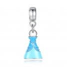 Princess Cinderella Dress Silver Pendant Charm for Pandora Bracelet $1 Shipping