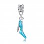 Princess Cinderella Glass Slipper Silver Pendant Charm for Pandora Bracelet $1 Shipping