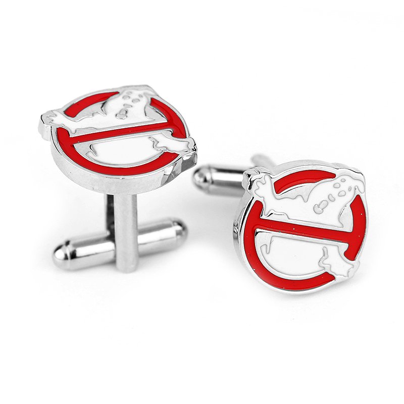 Ghost Busters Enamel Cufflinks Movie Cuff Links Pair / Set NEW ARRIVAL