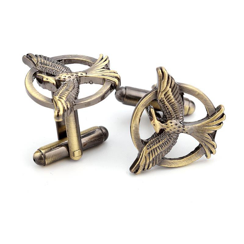 Hunger Games Enamel Cufflinks Movie Cuff Links Pair / Set NEW ARRIVAL