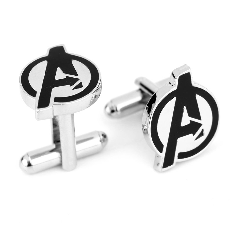 Avengers Enamel Cufflinks Superhero Movie Cuff Links Pair / Set NEW ARRIVAL